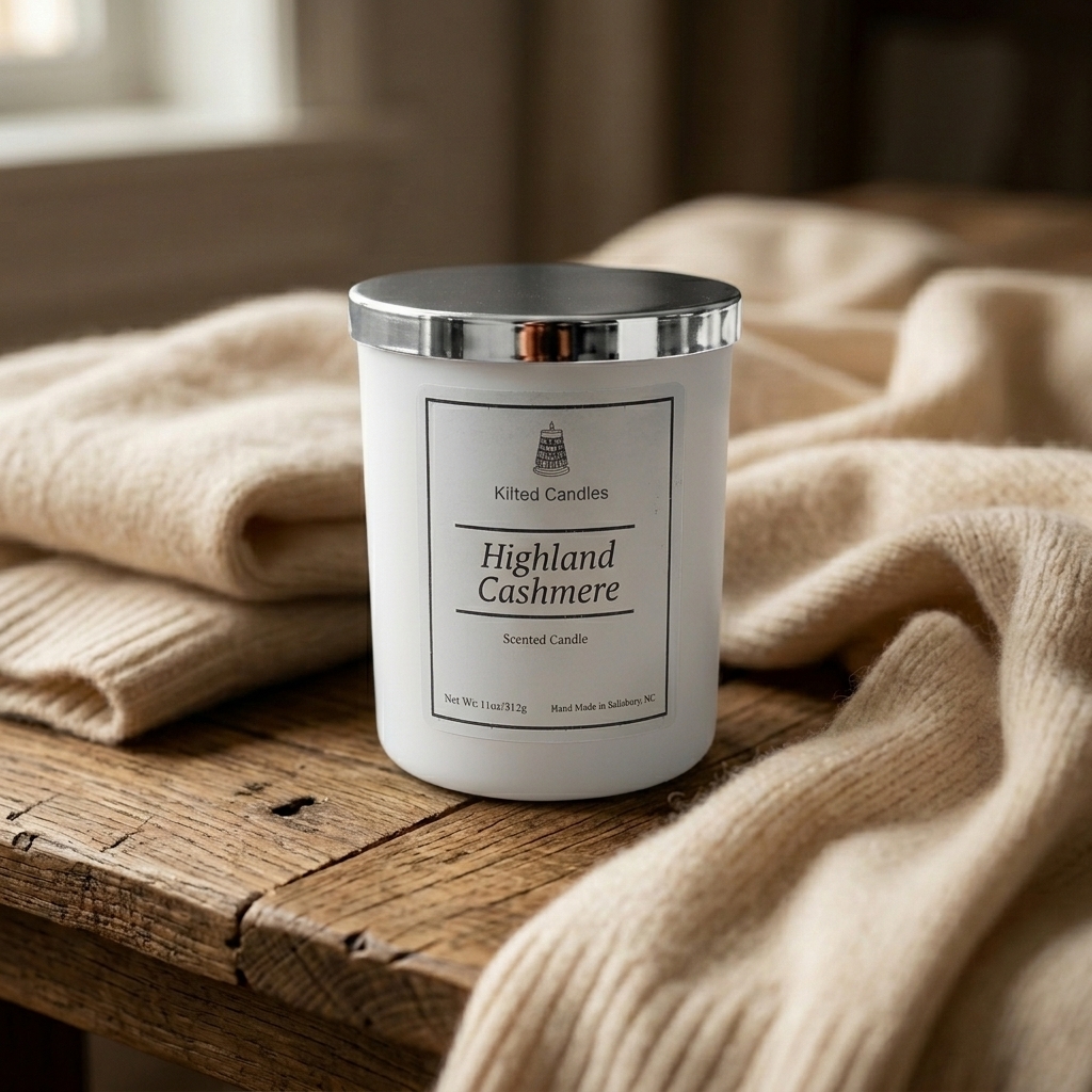 Highland Cashmere Matte Black Candle